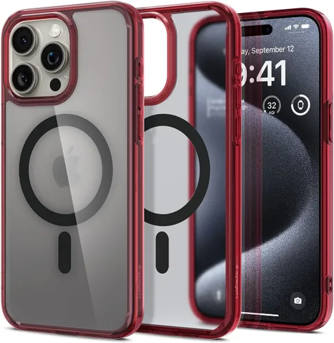 Vista 46 de Spigen Funda para iPhone 13 Mini, ultra híbrida MagFit [antiamarilleo] [compatible con Magsafe] - Transparente