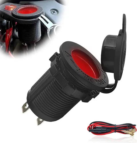 Vista 6 de Kit de bricolaje de enchufe de encendedor de cigarrillos de 12 V, impermeable, ATV, RV, encendedor de cigarrillos, reemplazo de toma de corriente
