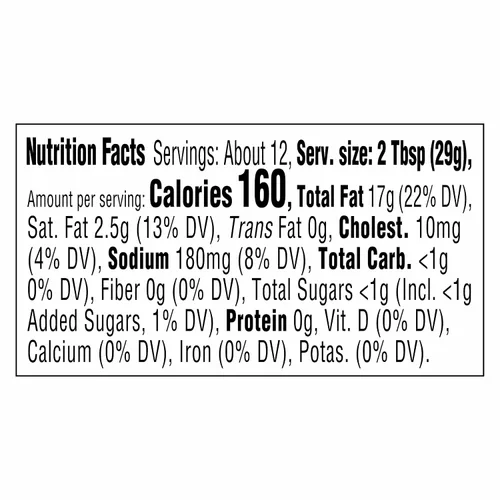 Vista 2 de Kraft Salsa tártara, 12 unidades, con limón natural y hierbas, 12 fl oz
