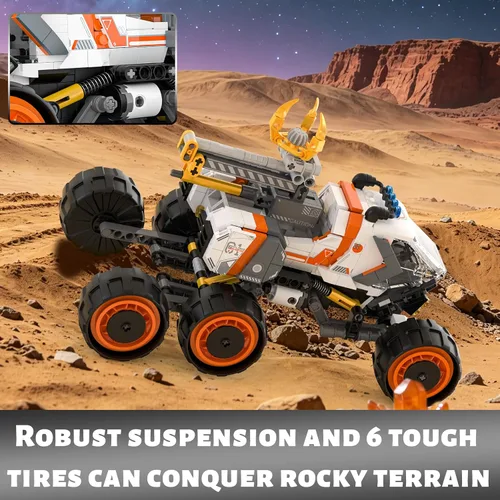 Vista 3 de Space Explorer Rover Juegos de bloques de construcción, vehículos Ll002