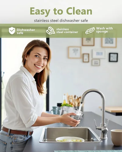 Vista 4 de Esemoil Lonchera eléctrica para adultos, lonchera con calefacción más rápida de 80W, lonchera portátil con calentador de alimentos de 12V/24V/110V