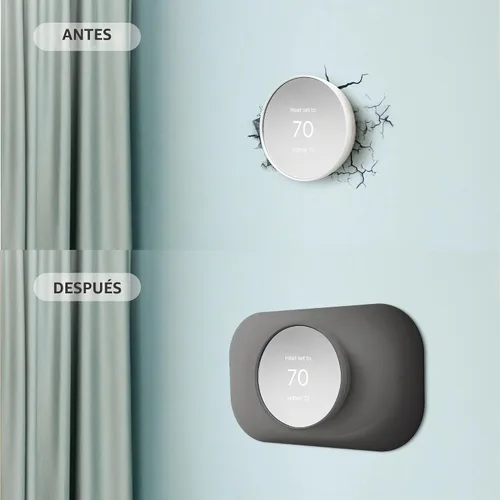 Vista 4 de Petrichor Nest - Placa de pared para termostato, compatible con Google Nest 2020, kit de molduras, accesorio de cubierta para una fácil instalación