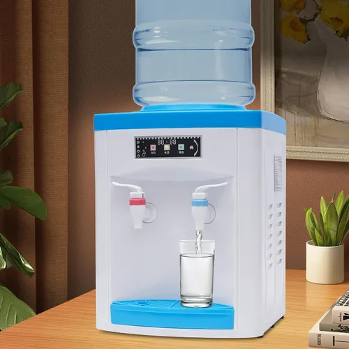Vista 5 de Dispensador de enfriador de agua de encimera de carga superior, dispensador de agua fría caliente y temperatura ambiente para encimera, dispensador