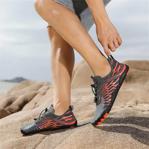 Vista 5 de Calzado de senderismo para mujer, zapatos descalzos Lorax Pro para mujer, zapatos descalzos saludables y antideslizantes para caminar
