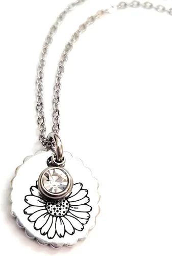 Vista 19 de Birth Month Flower and Birthstone Necklace
