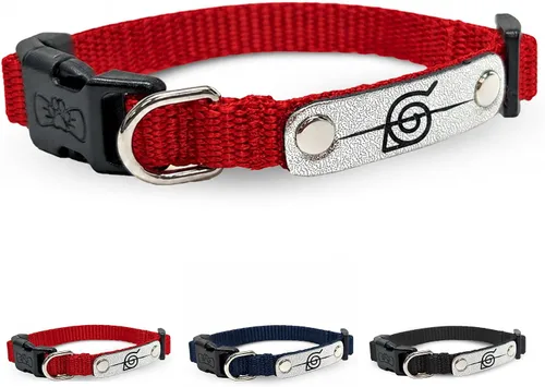 Vista 29 de Collar de perro Naruto para perros grandes, medianos, pequeños y XS: collar para perros de anime con licencia oficial de Naruto Shippuden Arena