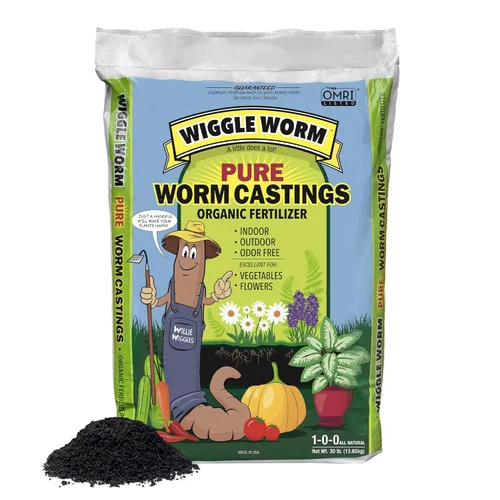 Vista 8 de Wiggle Worm Fertilizante de Humus de Lombriz 100% Puro Orgánico Denso en Minerales, 30 libras - Mejora la Fertilidad del Suelo y la Aireación