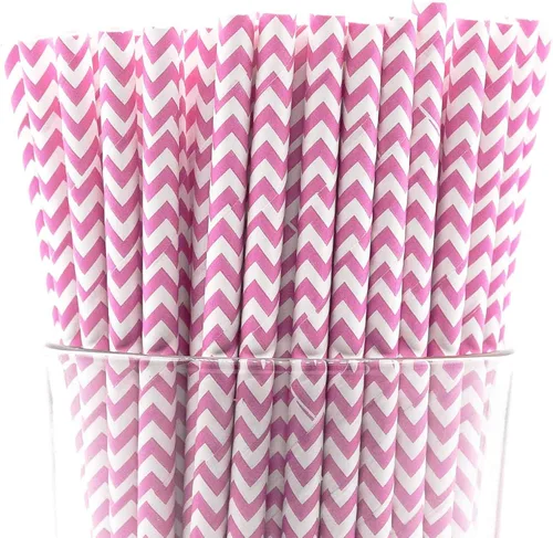 Vista 14 de Paquete de 300 pajitas de papel biodegradables de 4 capas de espirales azul cielo (compostables, no tóxicas, sin BPA)