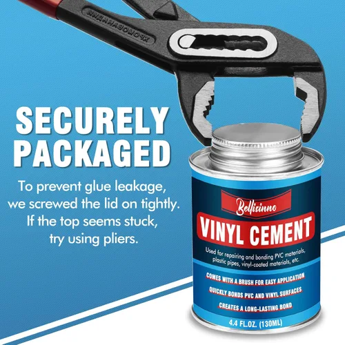 Vista 7 de Cemento de vinilo, pegamento de vinilo para inflables, adhesivo impermeable, cemento de PVC de alta resistencia para una variedad de forros
