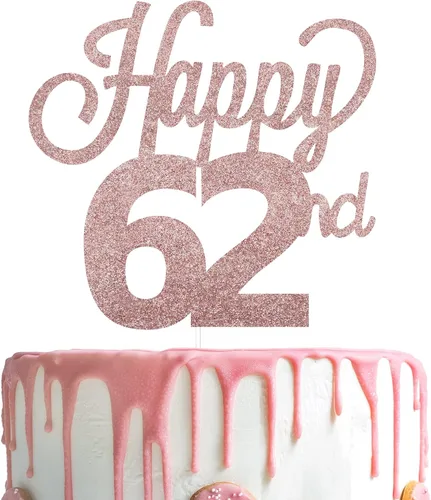 Vista 20 de LINGTEER - Decoración para pastel con texto "Happy Birthday 100", color negro