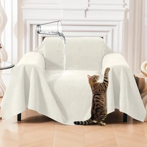 Vista 15 de Deep Dream Funda para Sillón Resistente a Arañazos de Gato, Funda Impermeable para Sofá para Perros, Protectores de Sofá Amigables con Mascotas