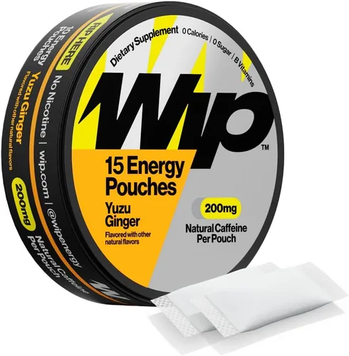 Vista 13 de Wip Bolsas energéticas, mezcla sin azúcar con 200 mg de cafeína natural, vitaminas B, minerales y L teanina para apoyo energético, preentrenamiento