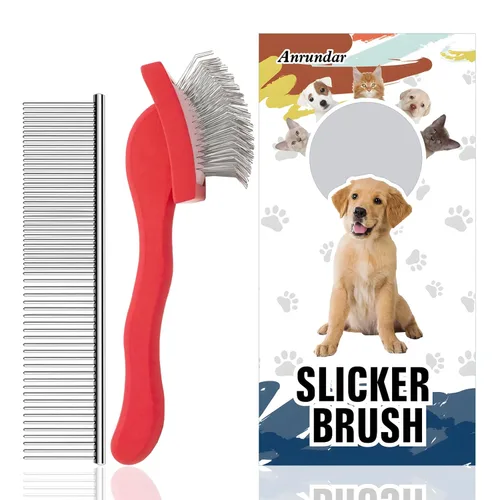Vista 10 de Cepillo deslizante para perros, kit de aseo dorado para garabatos dorados, cepillos desmenuzadores para Goldendoodles, Labradoodles, Poodles, Azul