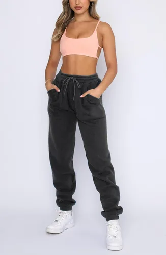 Vista 5 de DISCIPBUSH Pantalones deportivos holgados de forro polar para mujer, pantalones deportivos Y2K, pantalones deportivos con cordón para niñas