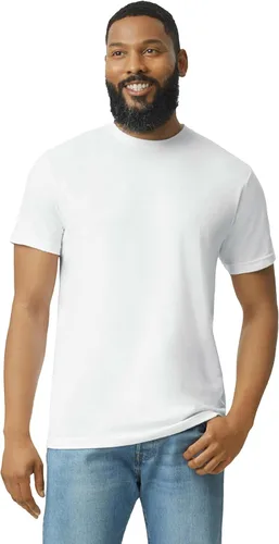 Vista 2 de Gildan Camiseta unisex de manga corta Softstyle Cvc para adultos, estilo G67000, paquete múltiple