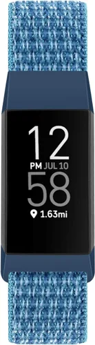 Vista 2 de Correas de reloj de nailon compatibles con Fitbit Charge 4/Charge 3/SE, pulsera de repuesto transpirable suave para deporte, correa con banda