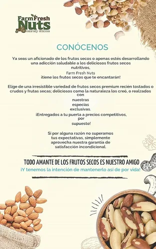 Vista 3 de Nueces mixtas de lujo crudas naturales sin sal (sin cáscara) – Compara con almendras orgánicas, nueces, anacardos, avellanas y nueces de Farm Fresh
