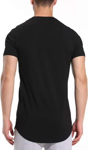 Vista 3 de LETAOTAO Camisetas de entrenamiento para hombre, estilo hipster, corte holgado, para gimnasio