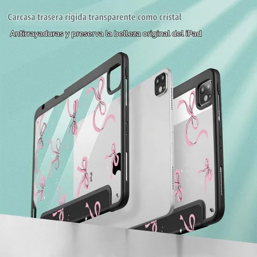 Vista 8 de May Chen Funda para iPad Pro de 11 pulgadas M2 de 4ª generación 2022, iPad Pro 11 de 3ª/2ª/1ª generación, Funda con cubierta trasera transparente a