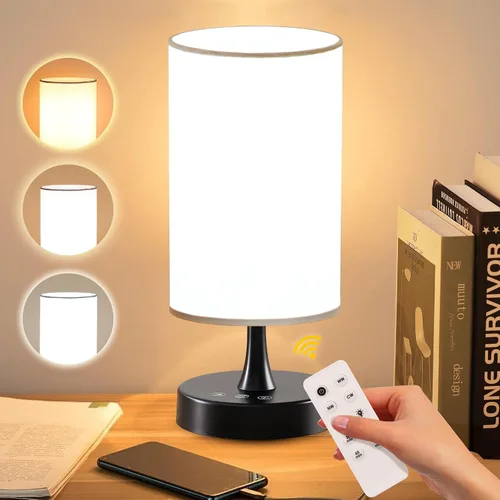 Vista 12 de Lámpara de terapia de luz Caromolly, luz de 10000 lux con control remoto, 3 temperaturas de color y 4 niveles de brillo y temporizador, lámpara