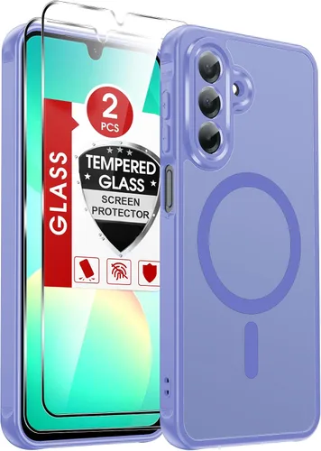 Vista 183 de LeYi Funda para teléfono Samsung-S23: protector de pantalla e imán MagSafe Púrpura