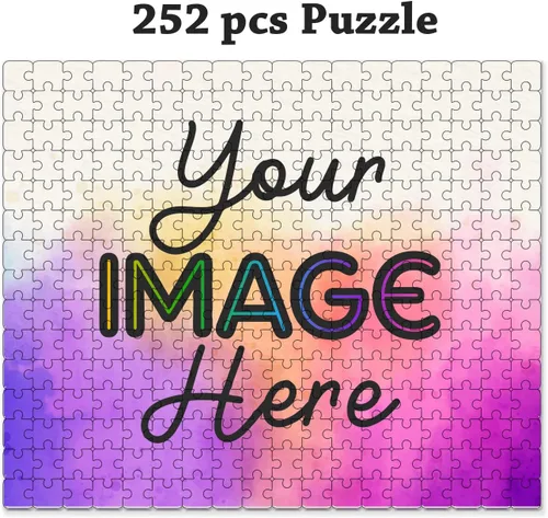 Vista 9 de Rompecabezas personalizados de fotos, rompecabezas de 252 piezas, rompecabezas personalizado para adultos y adolescentes