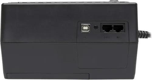 Vista 4 de Tripp Lite, INTERNET350U, estabilizador de 350 VA 180 Watts, con 6 salidas, Standby UPS para PC Negro