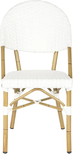 Vista 9 de Safavieh Safavieh Home Collection Barrow - Juego de 2 sillas auxiliares apilables para interiores y exteriores, color gris