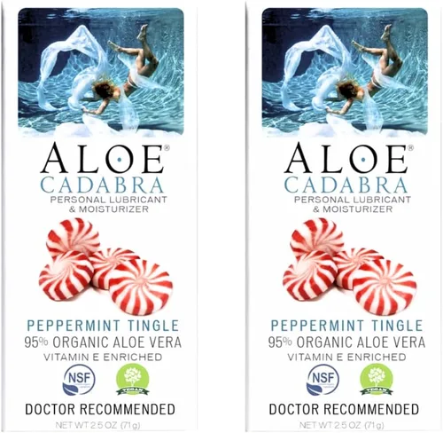 Vista 9 de Aloe Cadabra Lubricante personal saborizado orgánico Passion Lube para mujeres, hombres y parejas, mango Passion 2.5 onzas (paquete de 5)