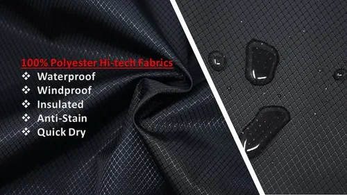 Vista 6 de Nueva chaqueta impermeable impermeable de vellón largo Adoretex