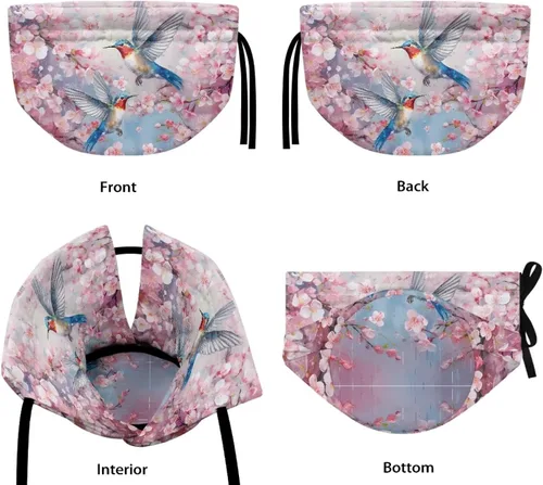 Vista 5 de DISNIMO Funda de tetera aislada a prueba de polvo con diseño floral de colibrí, para mantener el calor, accesorios decorativos, colcha