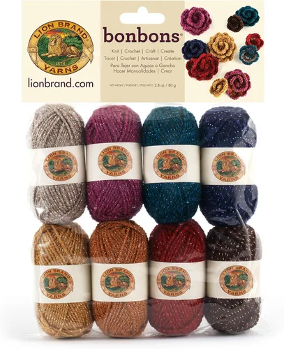 Vista 14 de Lion Brand Yarn Paquete de hilo BonBons Brights