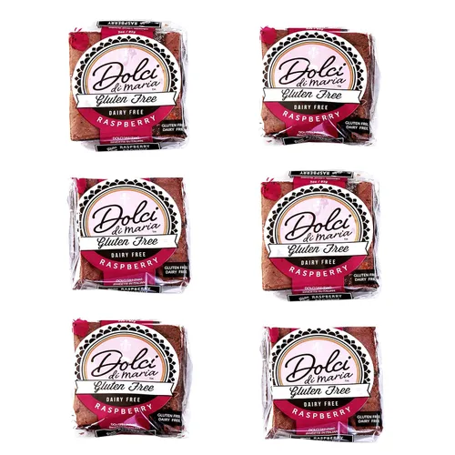 Vista 8 de Dolci di Maria Brownies de chocolate Snack sin gluten y lácteos 1 paquete de 6 brownies, 3.0 onzas cada uno