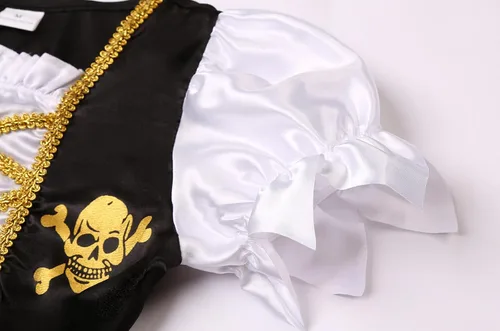 Vista 5 de Disfraz de pirata para niñas, disfraz de fiesta de Halloween