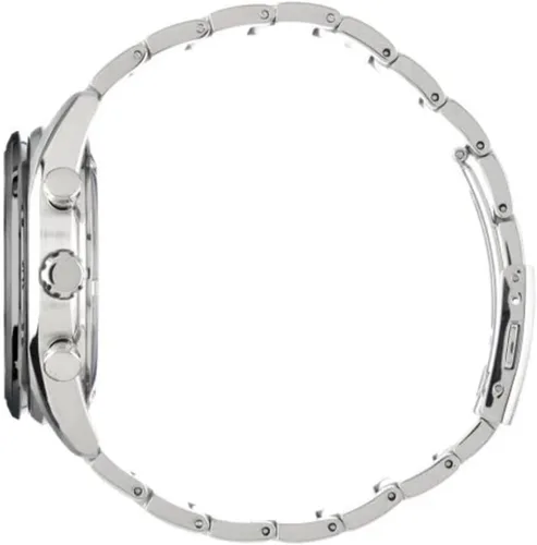 Vista 3 de SEIKO Reloj cronógrafo de acero inoxidable con esfera negra SSC803 para hombre, Negro -, Cronógrafo