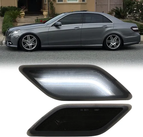 Vista 9 de Kit de luces de señal lateral LED compatible con E W212 Sedán y Wagon/para E350 Sedán y Wagon/para E550 Sedán/para E63 AMG Sedán y Wagon