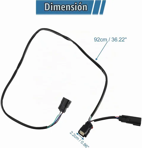 Vista 3 de X AUTOHAUX Arnés de Cableado de Desconexión Rápida para Motocicleta Compatible con Harley Davidson para Tour Pak 2014-2019 CD-TP-QD-14 Cable