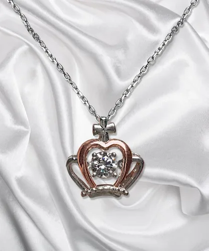 Vista 9 de Collar de corona para niña con mensaje de papá - Perfecto para los amantes