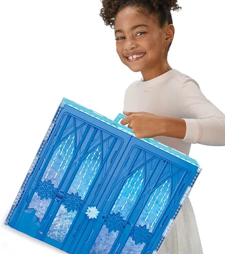 Vista 8 de Disney Frozen 2 Palacio de Hielo Plegable y en Marcha de Elsa, Set de Castillo, Juguete para Niños de 3 años en Adelante