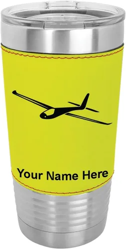 Vista 15 de LaserGram Vaso personalizado de 20 onzas, planeador (estilo béisbol)