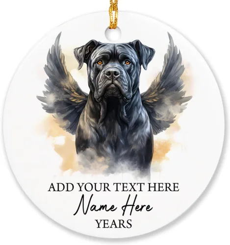 Vista 34 de Airedale Terrier - Adorno personalizado de alas de ángel para perro, regalo de pérdida de condolencias de mascotas, adorno de Navidad conmemorativo