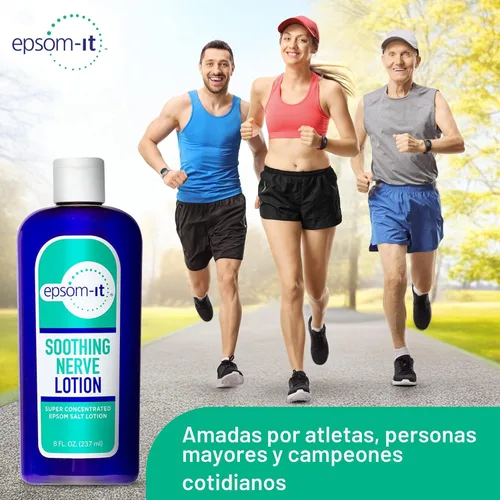 Vista 8 de Epsom-It Loción calmante para nervios: loción de magnesio y sal de Epsom, crema tópica de magnesio con capsaicina y árnica para proporcionar
