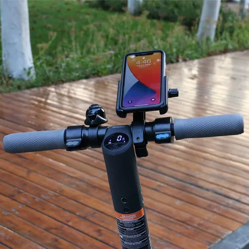 Vista 7 de Segway Ninebot - Soporte para teléfono, ajustable para scooter eléctrico eMoped para manillar de bicicleta, se adapta a cualquier teléfono celular