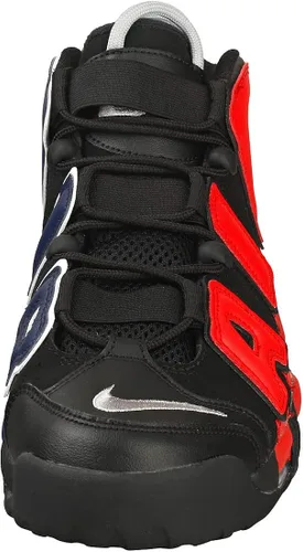Vista 3 de Nike Air More Uptempo tenis de piel blancasnegras para hombre