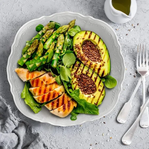 Vista 3 de amhomel Cuencos de porcelana, cuencos grandes de cerámica poco profundos de 38 onzas para ensalada, pasta, sopa y frutas, aptos para microondas