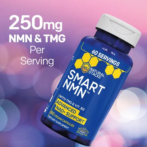Vista 7 de NATURAL STACKS Paquete de suplemento Smart Ginkgo Biloba y Smart NMN - Soporte cerebral extra fuerte y apoyo NAD+* - 120 cápsulas totales