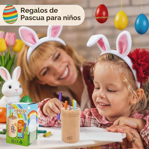 Vista 4 de Juguetes Montessori para niños de 1 a 3 años: Juguetes de aprendizaje de madera para clasificar colores para niños pequeños de 1, 2 y 3 años