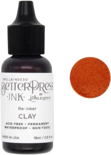 Vista 4 de Spellbinders BetterPress - Paquete de bloc de tinta y reinkers (Desert Sunset)