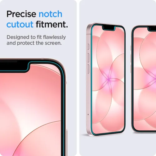 Vista 5 de Spigen Protector de pantalla de vidrio templado [GlasTR EZ FIT] diseñado para iPhone 14 / iPhone 13 Pro/iPhone 13 [2 unidades]