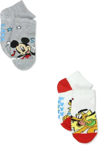 Vista 6 de Mickey Mouse Minnie Pluto Donald Duck - Paquete de 6 calcetines con agarre para niños pequeños